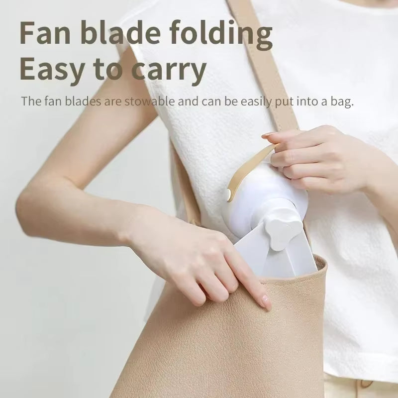 Portable Ceiling Fans Outdoor Camping Fan Tent Ventilator Cooler Rechargeable Electric Fan Remote Control LED Lighting
