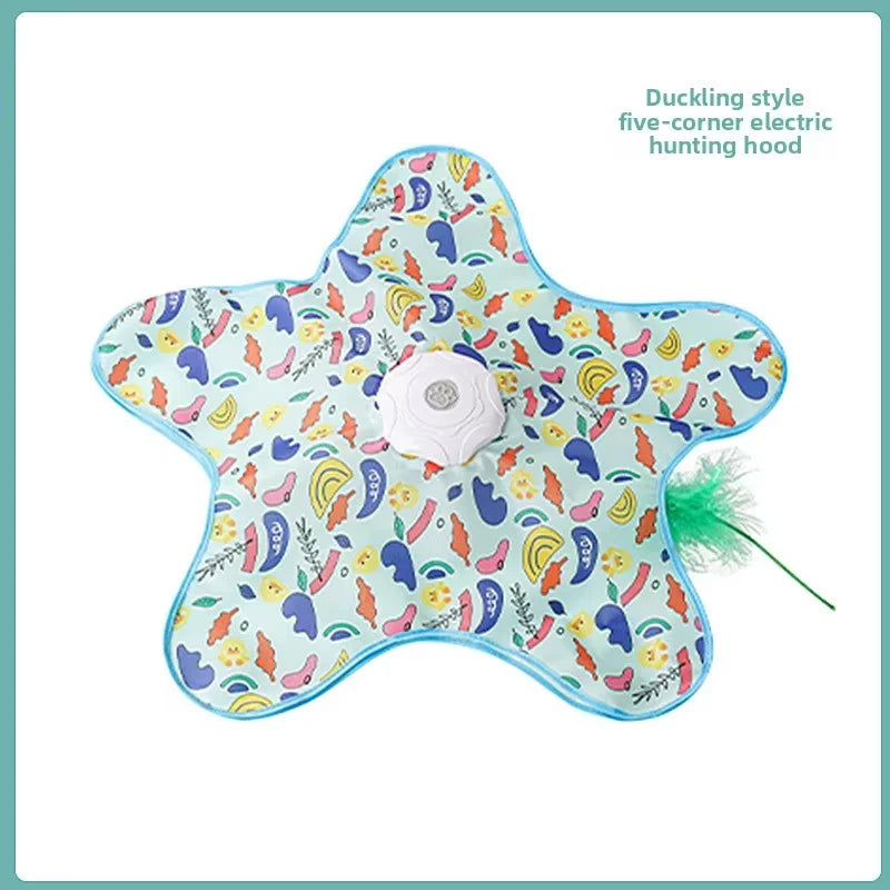 Cat Hunting Blanket Toy Automatic Turntable Cat Funny Stick Pet Game Cover to Relieve Boredom Artifact Hiding Cover Toy